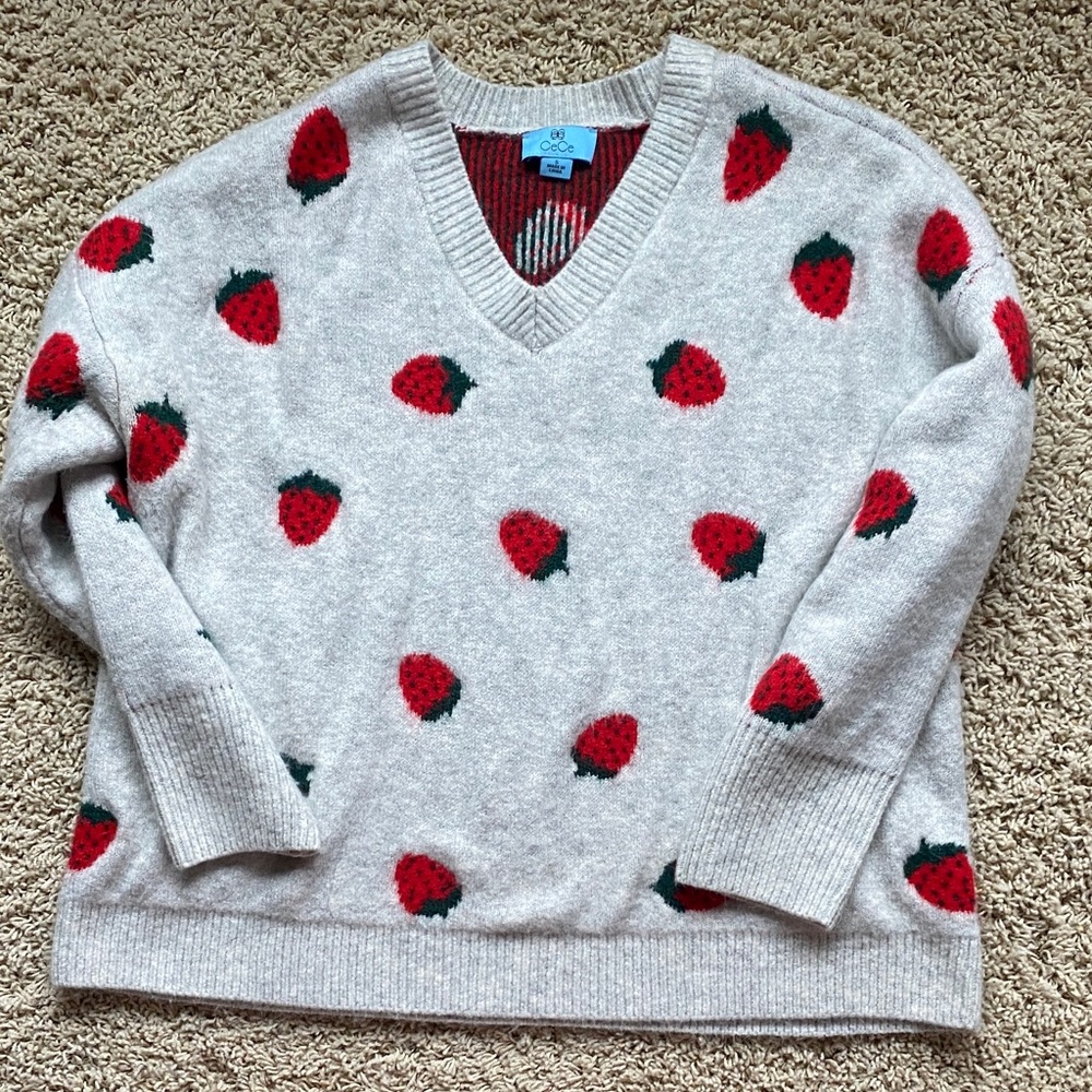 CeCe Strawberry Sweater
